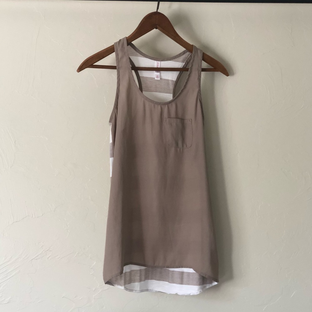 Striped Racerback Tank Top